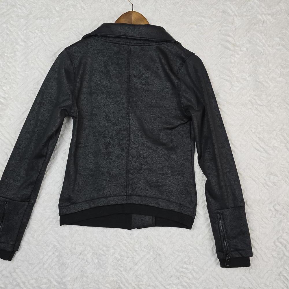 NWT Dance & Marvel Women's Black Moto Jacket Size Small - Picture 7 of 9
